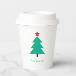 Weihnachtsbaum - individualisierbarer Urlaub Pappbecher