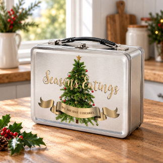 Weihnachtsbaum individuell gestaltete Metall-Lunch Metall Brotdose