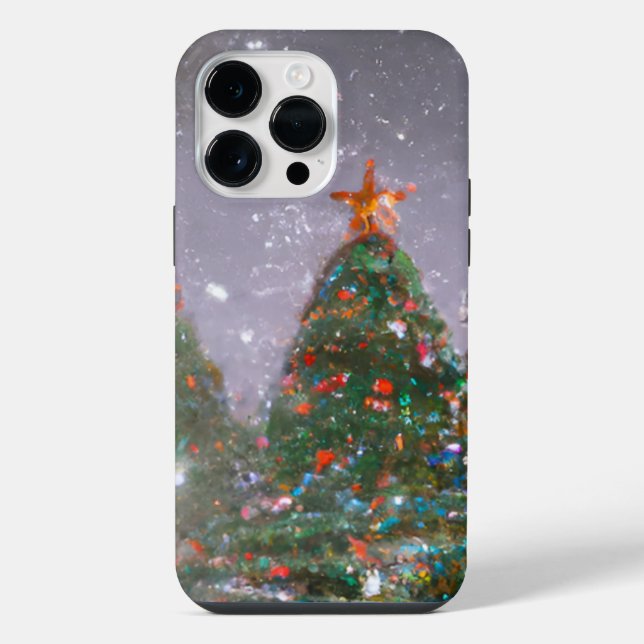 Weihnachtsbaum iPhone 14 Pro Max Hülle (Rückseite)
