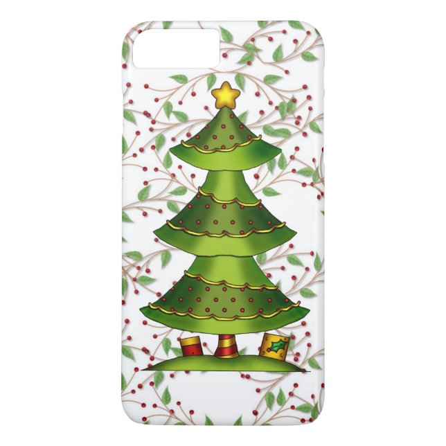 Weihnachtsbaum iPhone 7 Pluskaum dort Fall Case-Mate iPhone Hülle (Rückseite)