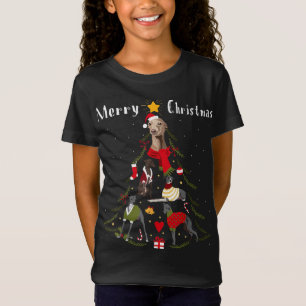 Weihnachtsbaum Italienischer Windhund Lover Xmas D T-Shirt