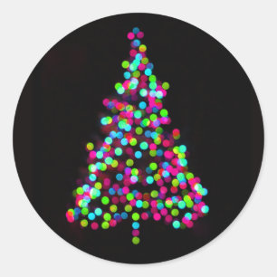Weihnachtsbaum Jewels Runder Aufkleber