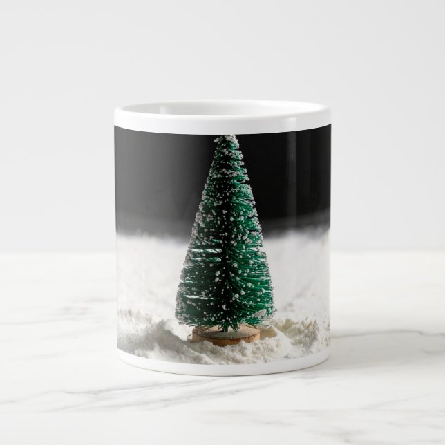 Weihnachtsbaum Jumbo-Tasse (Vorderseite)