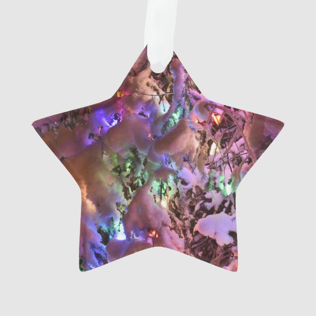 Weihnachtsbaum Juneau Alaska Ornament (Rückseite)