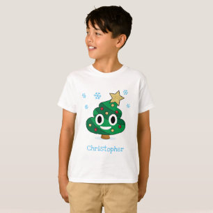 Weihnachtsbaum kacken Emoji KinderT - Shirt mit