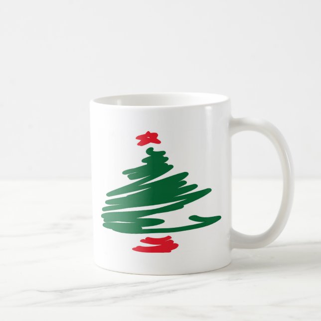Weihnachtsbaum Kaffeetasse (Rechts)