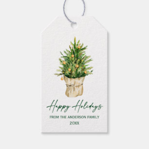 Weihnachtsbaum Kalligrafie Aquädukt Geschenkanhänger