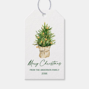 Weihnachtsbaum-Kalligrafie-Kalligraphie Geschenkanhänger