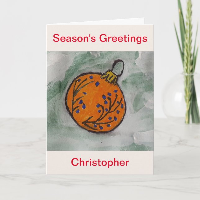 Weihnachtsbaum Karte (Vorderseite)