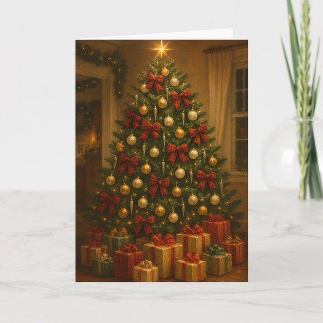 Weihnachtsbaum Karte (Vorderseite)