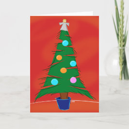 Weihnachtsbaum-Karte Feiertagskarte