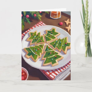 Weihnachtsbaum-Kekse Feiertagskarte