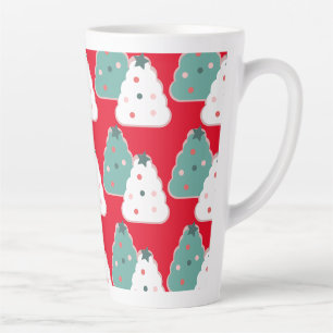 Weihnachtsbaum-Keksteig Selbstgemachter Mix Rot Milchtasse