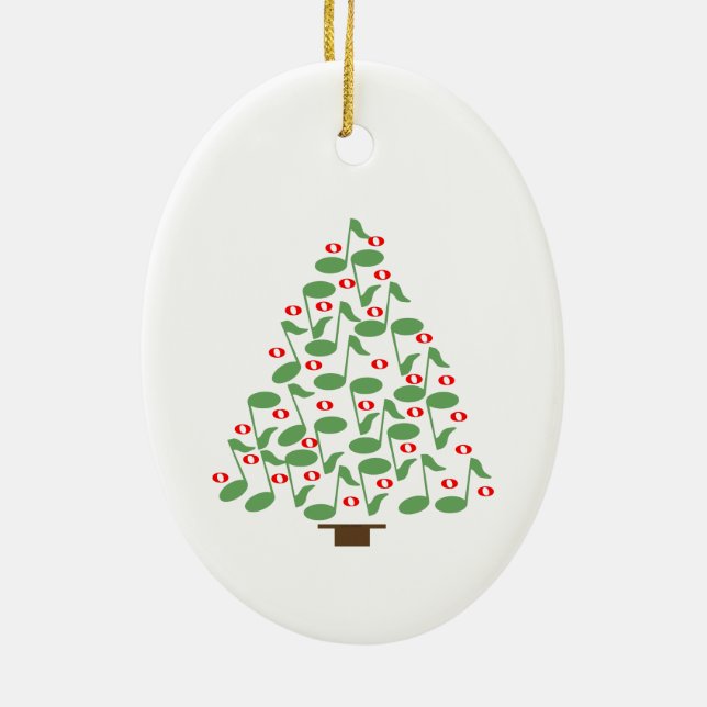 Weihnachtsbaum Keramik Ornament (Hinten)