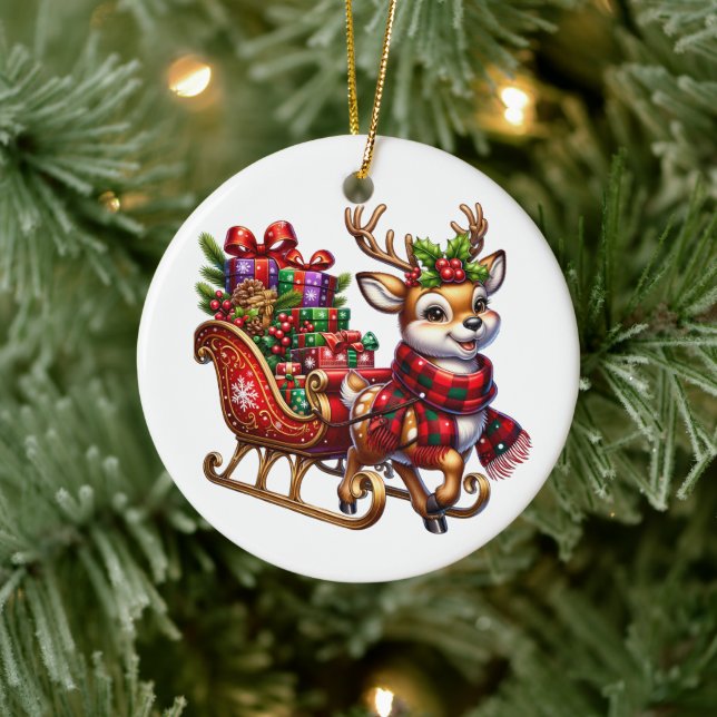 Weihnachtsbaum Keramik Ornament (Baum)