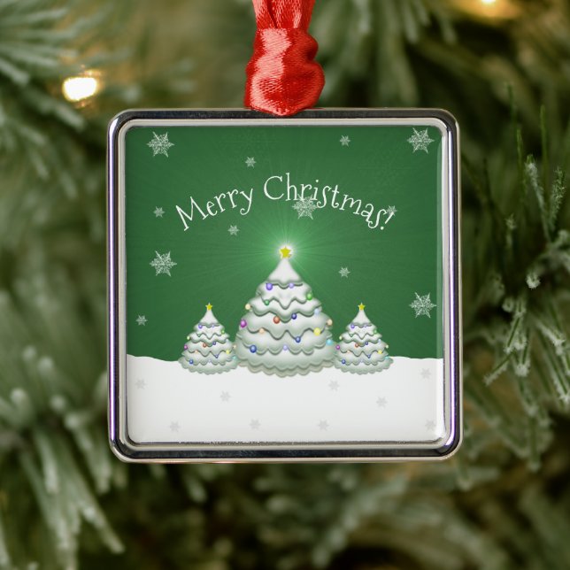 Weihnachtsbaum Keramik Ornament Aus Metall (Baum)