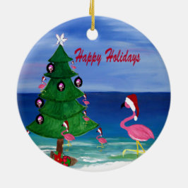 Weihnachtsbaum Keramikornament