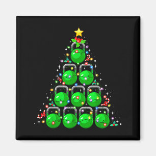 Weihnachtsbaum-Kettlebell Xmas-Gym-Workout Fitness Magnet