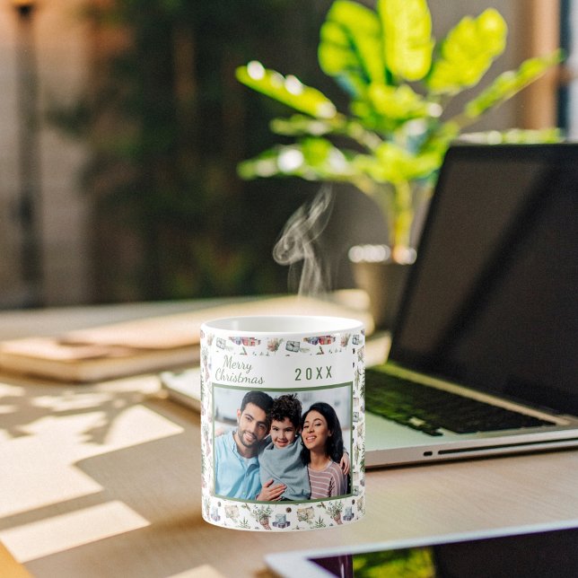 Weihnachtsbaum Kiefernfamilien Foto Vintages Muste Kaffeetasse (Von Creator hochgeladen)