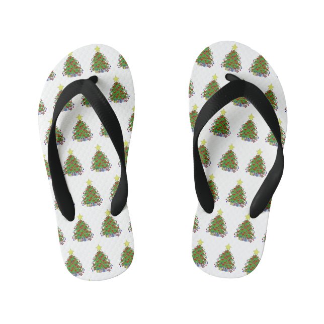 Weihnachtsbaum Kinderbadesandalen (Fußbett)