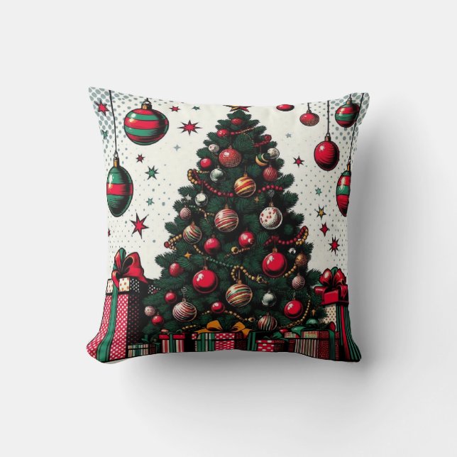 Weihnachtsbaum Kissen (Vorderseite)