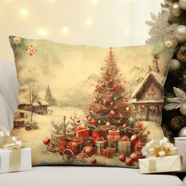 Weihnachtsbaum Kissen (Vintage Christmas tree Cushion)