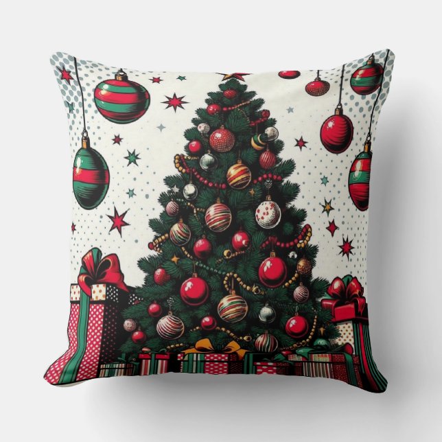 Weihnachtsbaum Kissen (Vorderseite)