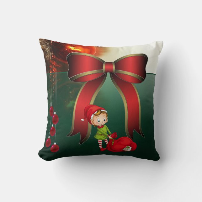 Weihnachtsbaum Kissen, Elf Kissen (Vorderseite)