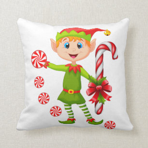Weihnachtsbaum-Kissen, Elf Peppermint Kissen