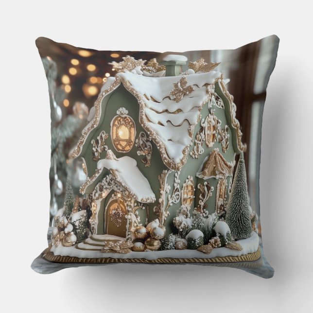 Weihnachtsbaum Kissen - Feiertage Dekoration (Vorderseite)