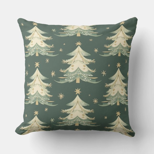 Weihnachtsbaum Kissen - Feiertage Dekoration (Vorderseite)