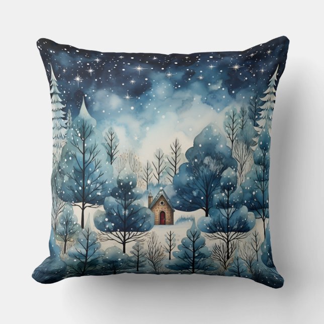 Weihnachtsbaum Kissen - Feiertage Dekoration (Vorderseite)