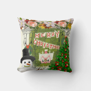 Weihnachtsbaum Kissen, frohe Weihnachten Kissen