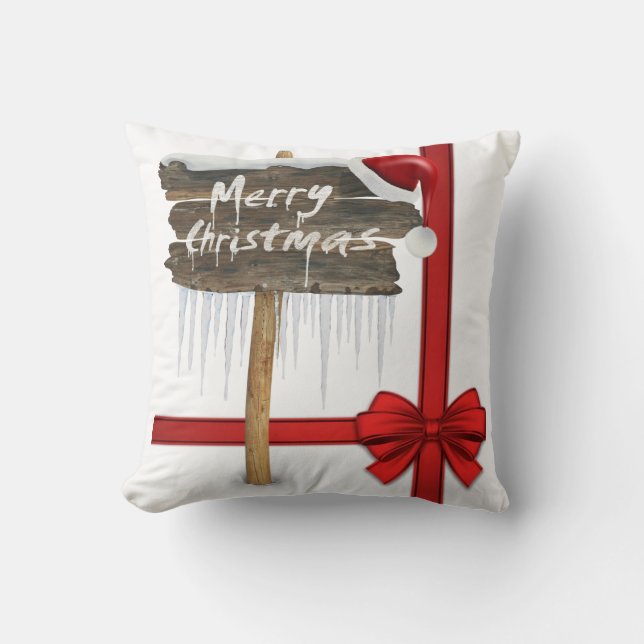 Weihnachtsbaum Kissen, frohe Weihnachten Kissen (Vorderseite)