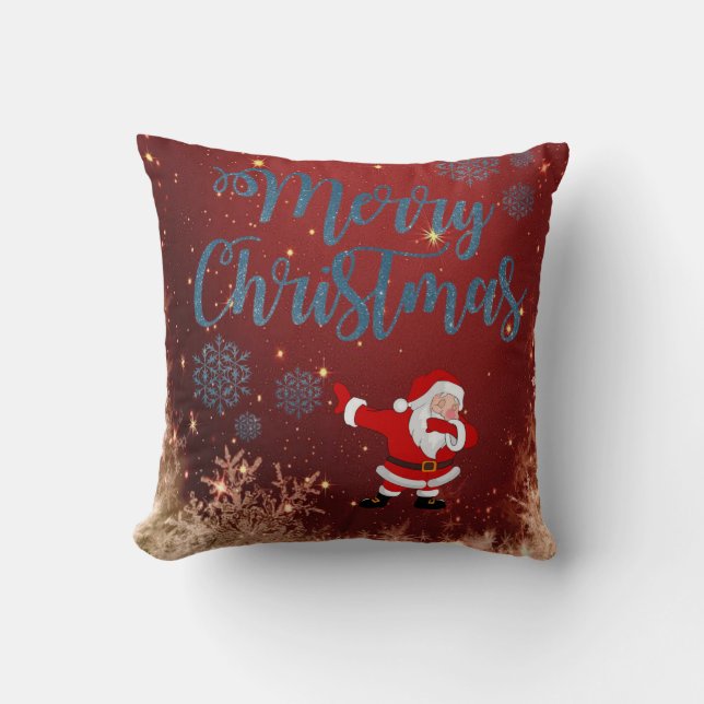Weihnachtsbaum Kissen, frohe Weihnachten Kissen (Vorderseite)