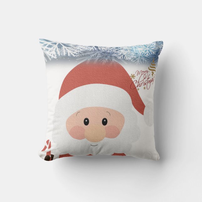 Weihnachtsbaum Kissen, frohe Weihnachten Kissen (Vorderseite)