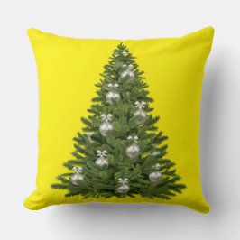 Weihnachtsbaum-Kissen, gelb Kissen