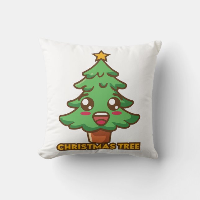 Weihnachtsbaum-Kissen Kissen (Vorderseite)