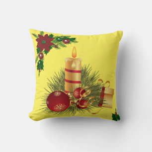 Weihnachtsbaum Kissen, Weihnachtskerze Kissen