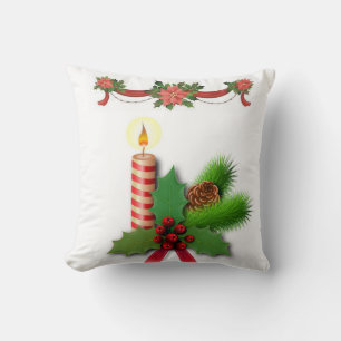 Weihnachtsbaum Kissen, Weihnachtskerze Kissen