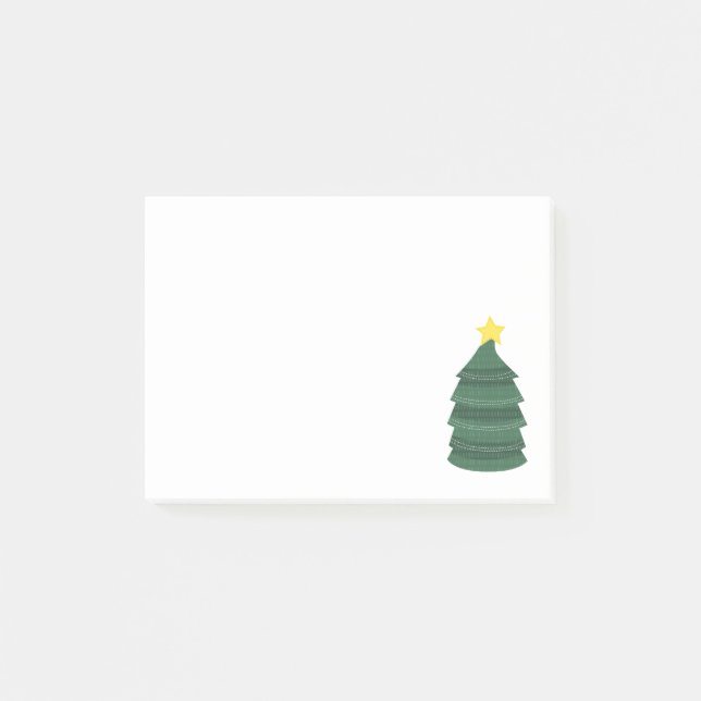 Weihnachtsbaum-klebrige Anmerkung Post-it Klebezettel (Vorderseite)