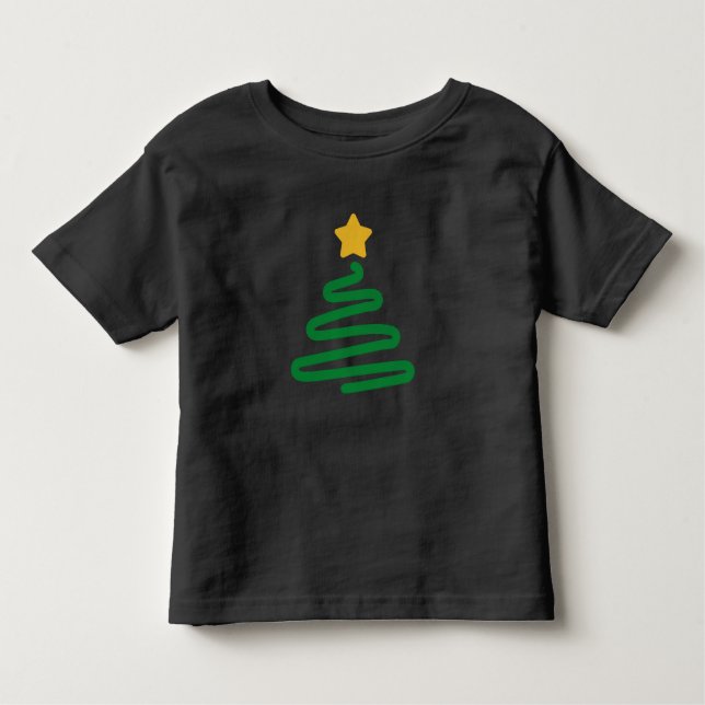 Weihnachtsbaum Kleinkind T-shirt (Vorderseite)