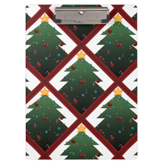 Weihnachtsbaum Klemmbrett (Vorderseite)