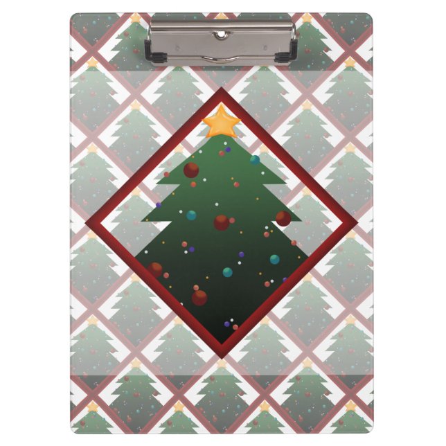 Weihnachtsbaum Klemmbrett (Vorderseite)