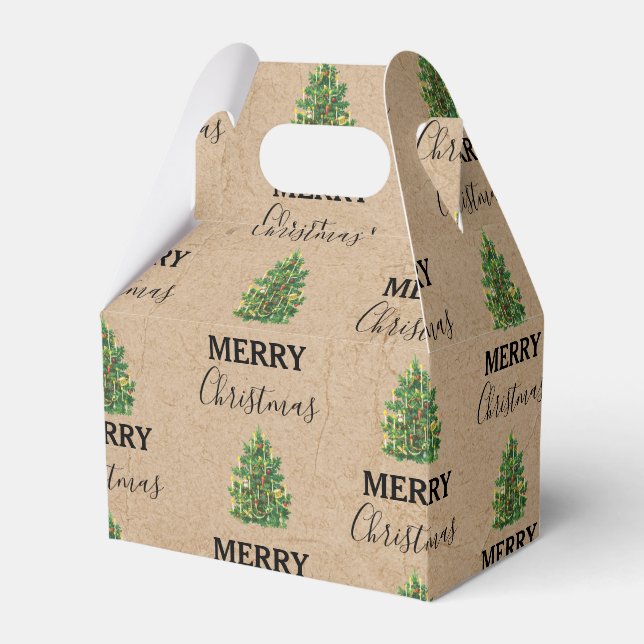 Weihnachtsbaum Kraft Weihnachten Weihnachten Weihn Geschenkschachtel (Vorderseite)