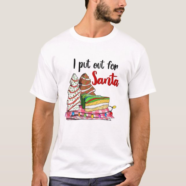 Weihnachtsbaum-Kuchen-Snack Weihnachten T-Shirt (Vorderseite)