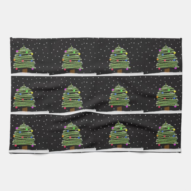 Weihnachtsbaum Küchentuch (Horizontal)