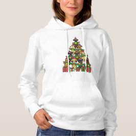 Weihnachtsbaum Labradors vier Hoodie