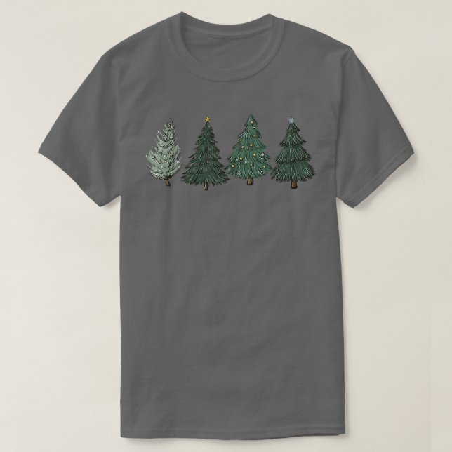 Weihnachtsbaum LED Light Pine Tree Xmas Light Camp T-Shirt (Design vorne)