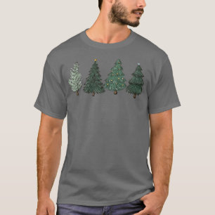 Weihnachtsbaum LED Light Pine Tree Xmas Light Camp T-Shirt